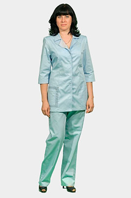 Классический женский медицинский костюм К-232 ИЗУМРУД